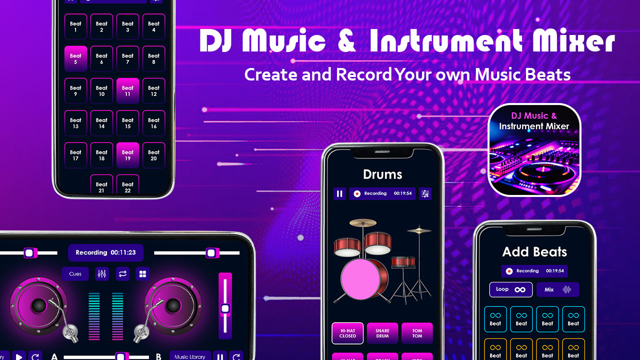 DJ Music And Instrument Mixer DJ Mix Studio Music Editor Remix